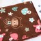 Dancing Bear Fleece Throw Blanket, Brown, Soft Micro Fleece, Travel-Friendly